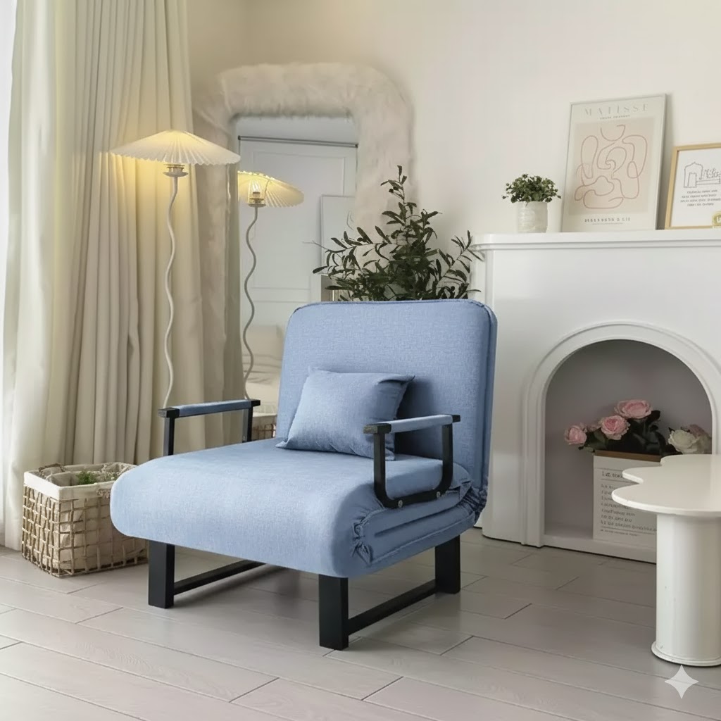 SOFA Giường 80CM Xanh